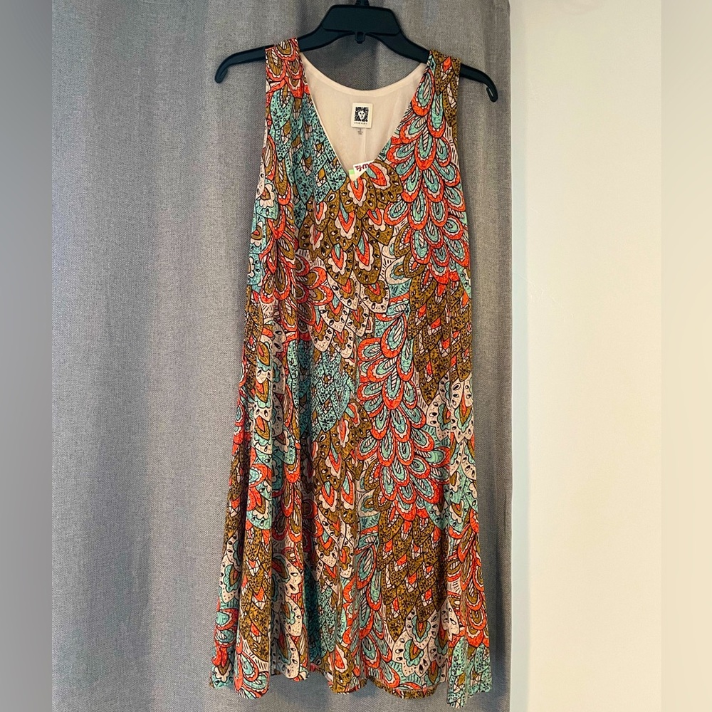Colorful midi dress for the beach